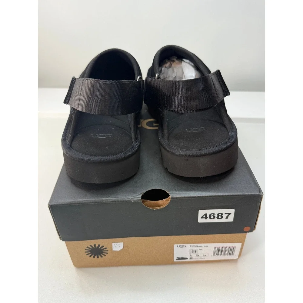 UGG Goldencoast Clog Black Suede Adjustable Strap Size Mens 11‎ 1142172 NEW s-l400.jpg main image 2